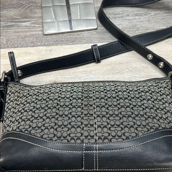 Coach black gray signature soho crossbody and wallet set - Picture 17 of 17